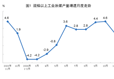2024年11月份能源生產(chǎn)情況